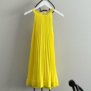 Zella Yellow Pleated Dress